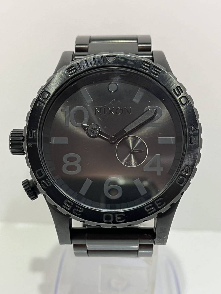 NIXON ニクソン 51-30 タイドグラフ 電池新品交換済 メンズ腕時計 ブラック_画像1