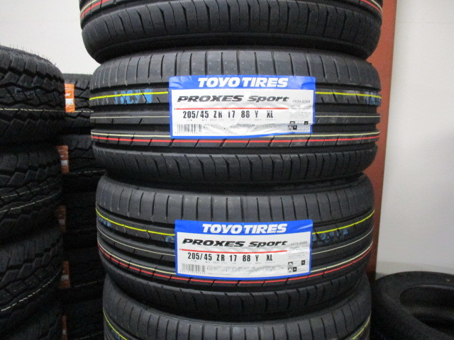 ☆【2023年製】ＴＯＹＯ【205/45R17】トーヨー プロクセススポーツ PROXES ＳＰＯＲＴ 205/45-17 4本価格 4本送料税込み￥48000～夏用_画像1