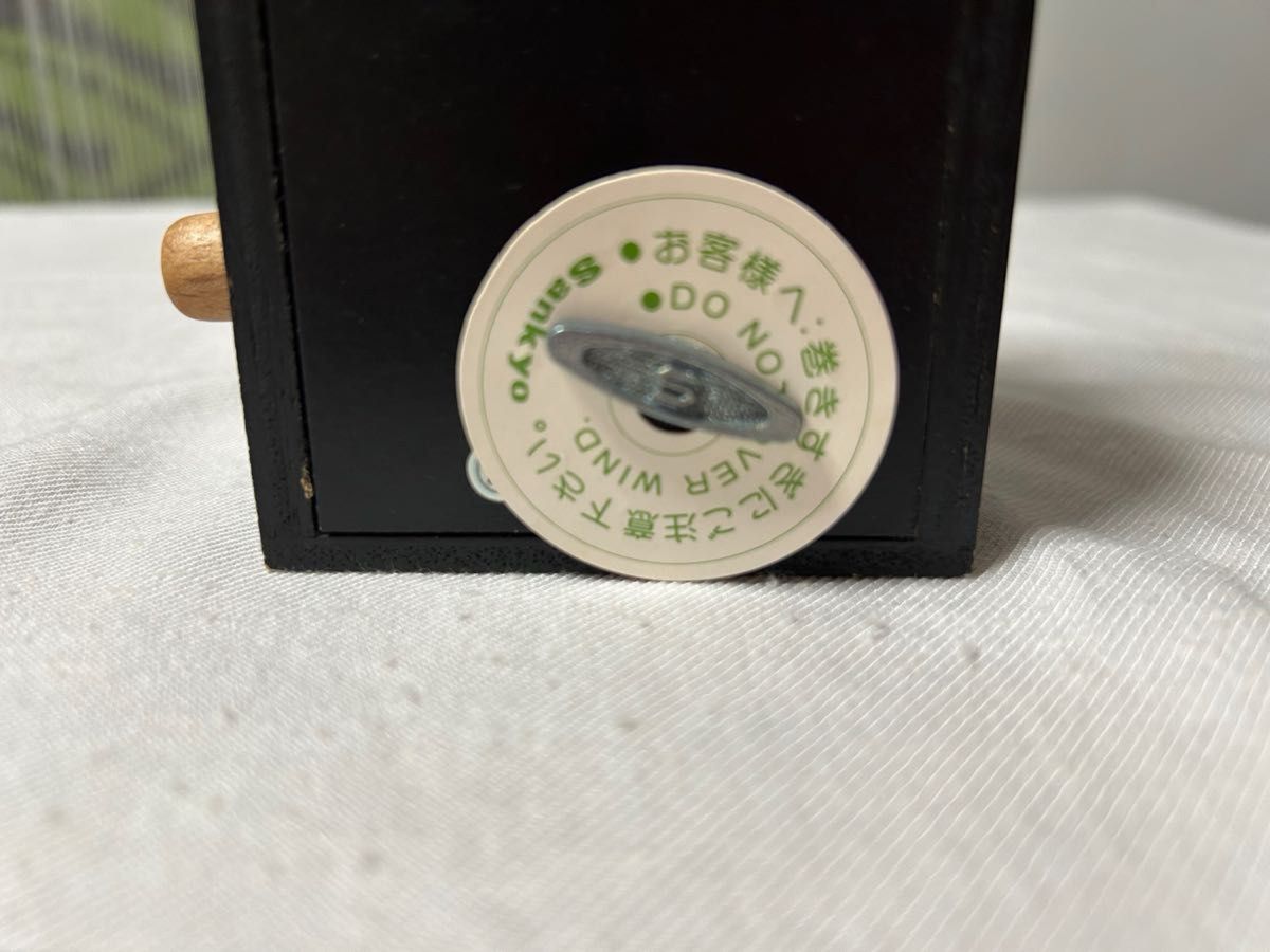 昭和レトロ】Sankyo 木製からくり人形 オルゴール アンティーク 昭和レトロ】Sankyo 木製からくり人形 オルゴール アンティーク