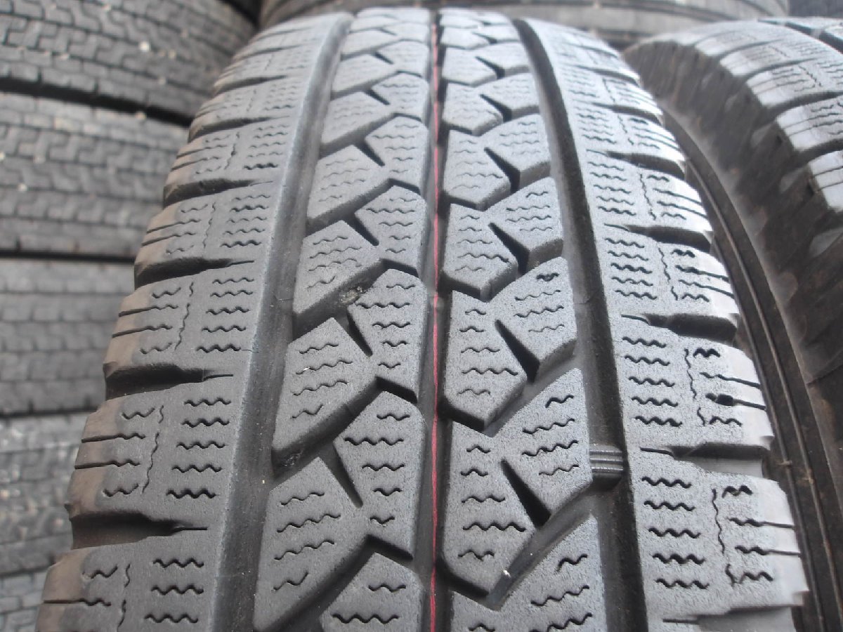 Y354-14 送料無料 155/80R14 冬4本セット スタッドレス LT 88/86N 155/80-14 155-80-14 ブリヂストン ブリザック VL1 バン_画像4