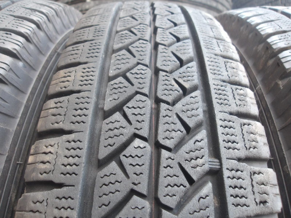 Y354-14 送料無料 155/80R14 冬4本セット スタッドレス LT 88/86N 155/80-14 155-80-14 ブリヂストン ブリザック VL1 バン_画像3