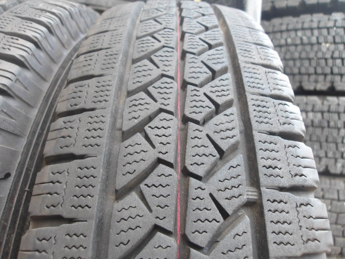 Y354-14 送料無料 155/80R14 冬4本セット スタッドレス LT 88/86N 155/80-14 155-80-14 ブリヂストン ブリザック VL1 バン_画像5