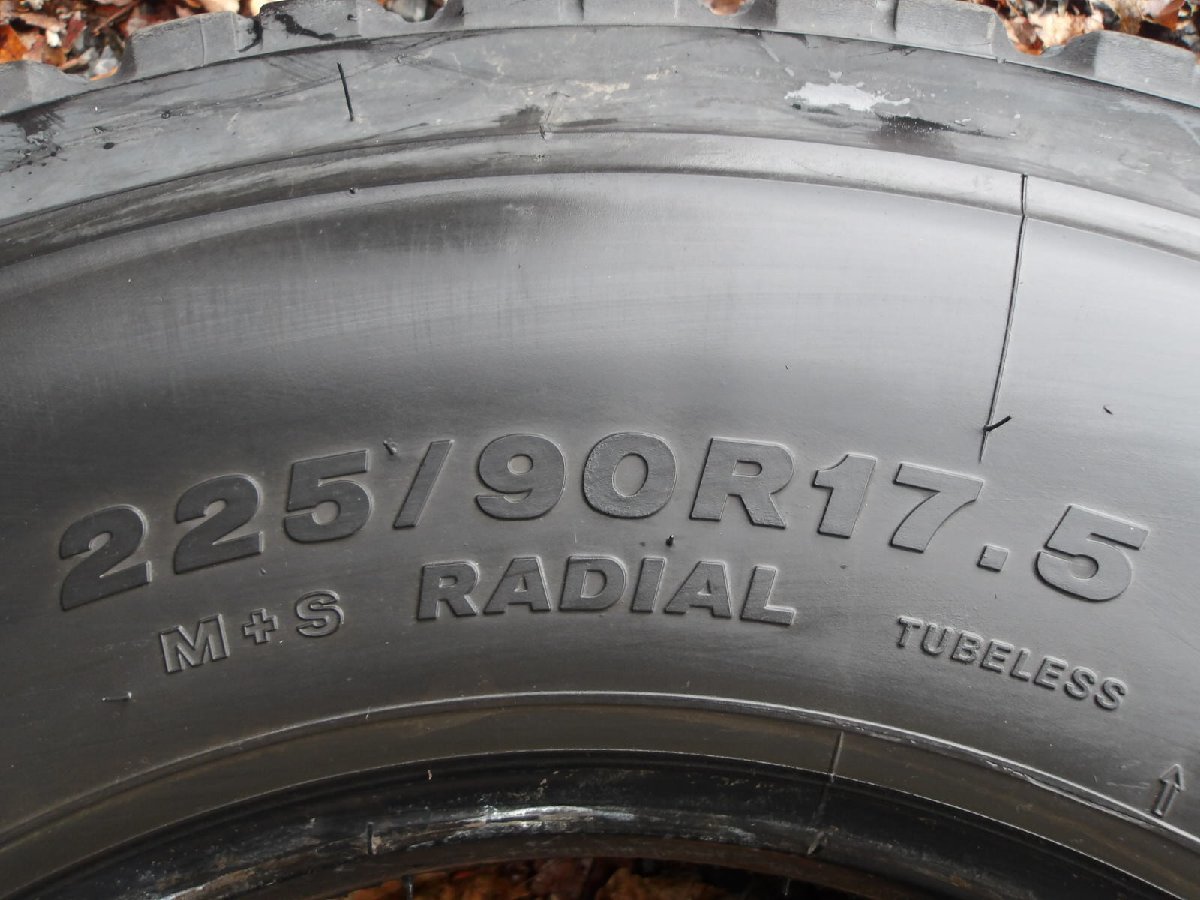 L152-3 225/90R17.5 冬6本セット スタッドレス LT 127/125L 225/90-17.5 225-90-17.5 ブリヂストン W900 チューブレス_画像8