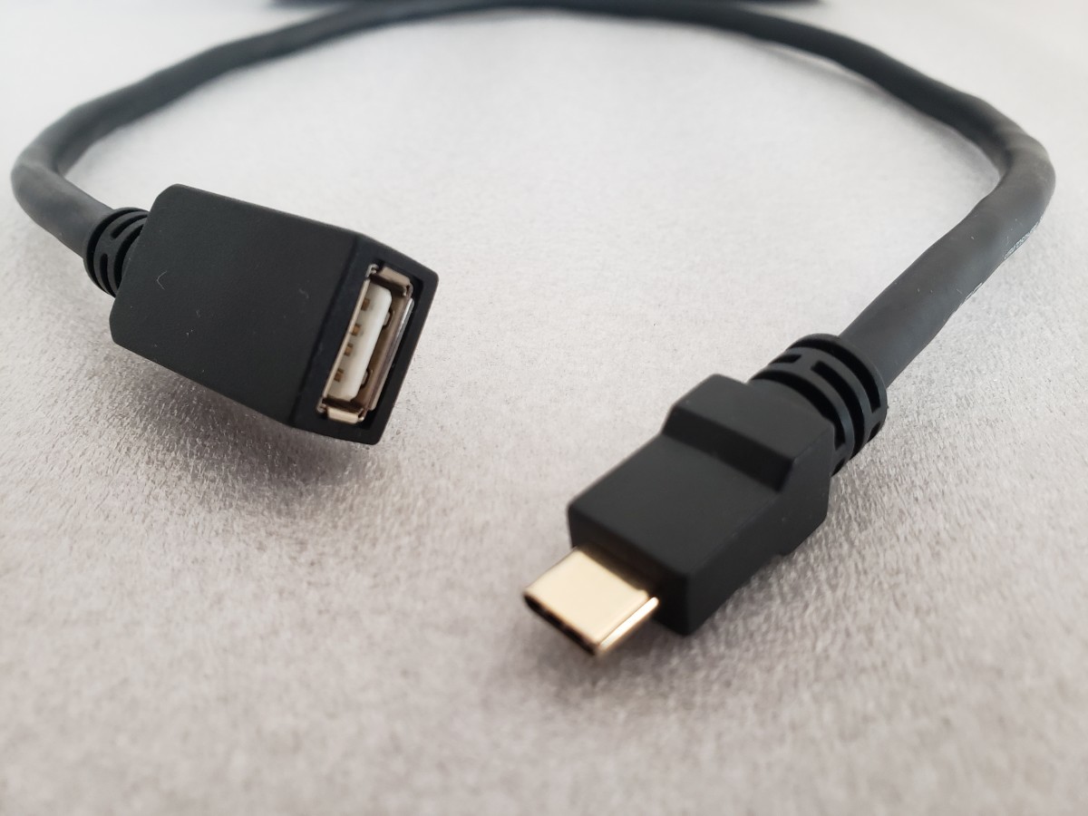 最高峰 SAEC サエク ストラトスフィア USB TYPE-C USBC-A female OTG 0.5m SUS-020_画像3