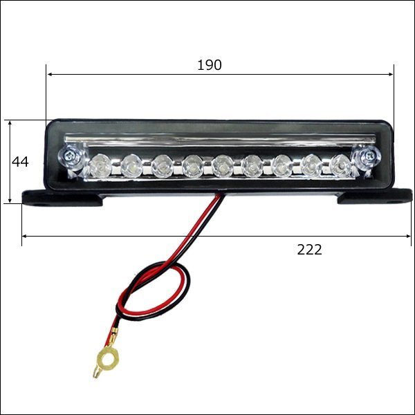 ライセンス灯 ジムニー 9LED ナンバー移動 JA11 JA22 JB23 汎用/16И_画像4