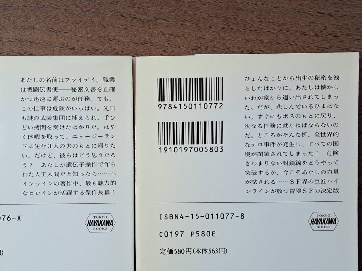 ★ハインライン 栄光のスペース・アカデミー/ヨブ/ウロボロス・サークル/フライデイ上下/落日の彼方に向けて上下★7冊一括★ハヤカワ文庫SF_画像5