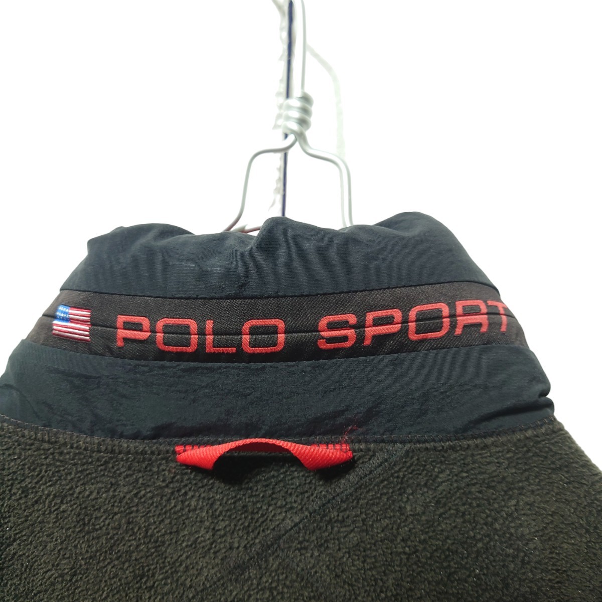 【POLO SPORTS】90's ロゴ刺繍 フリースジャケット S-168