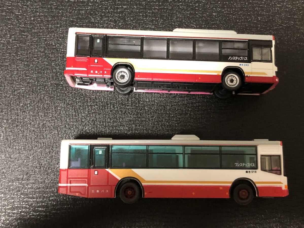 開封ジャンク品 トミーテック　バスコレクション　広島バス　2台セット(3)_画像3