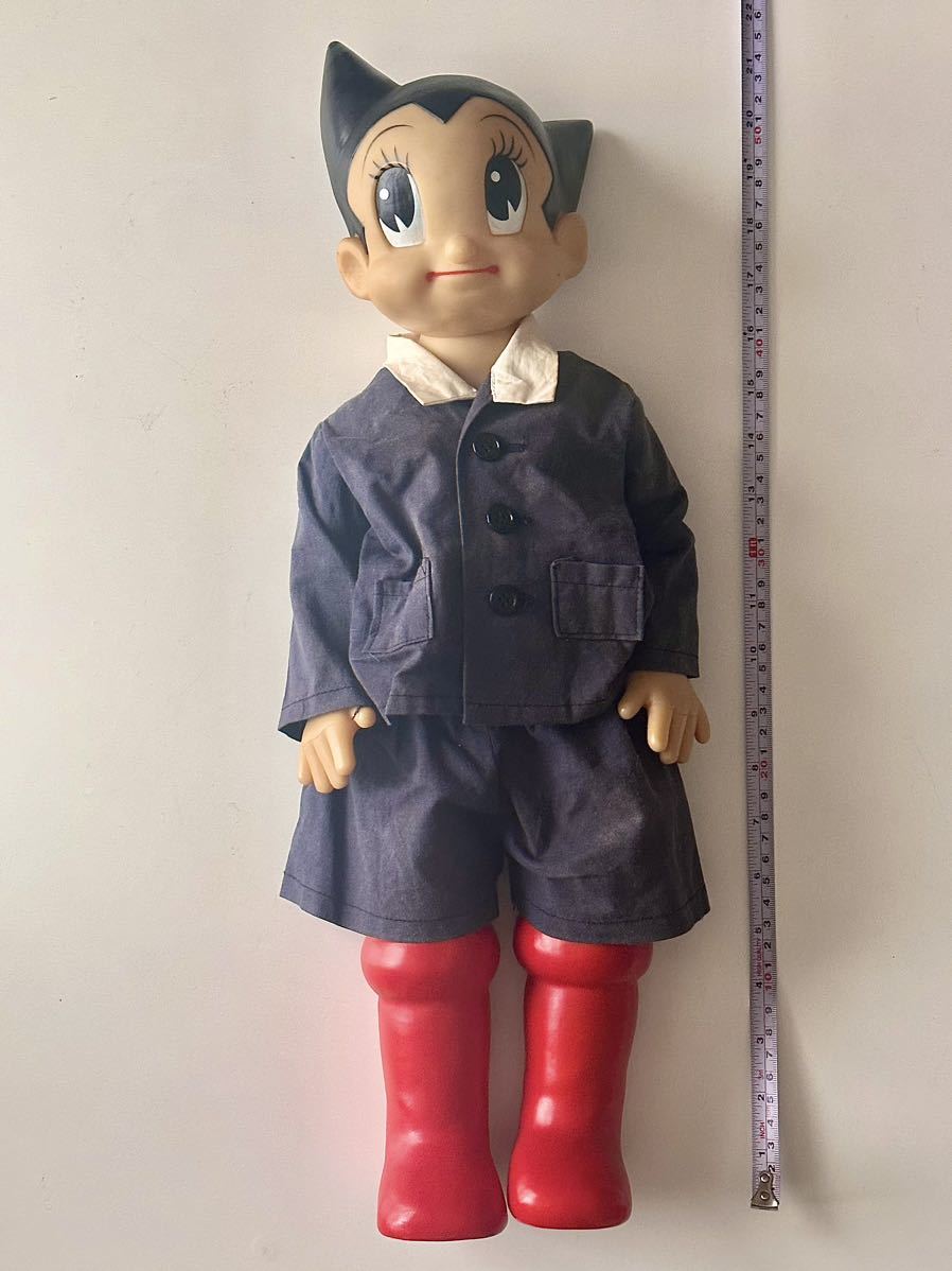 希少1円 鉄腕アトム ソフビ 人形 55cm レトロ フィギュア 学生服 ソフビ _画像2