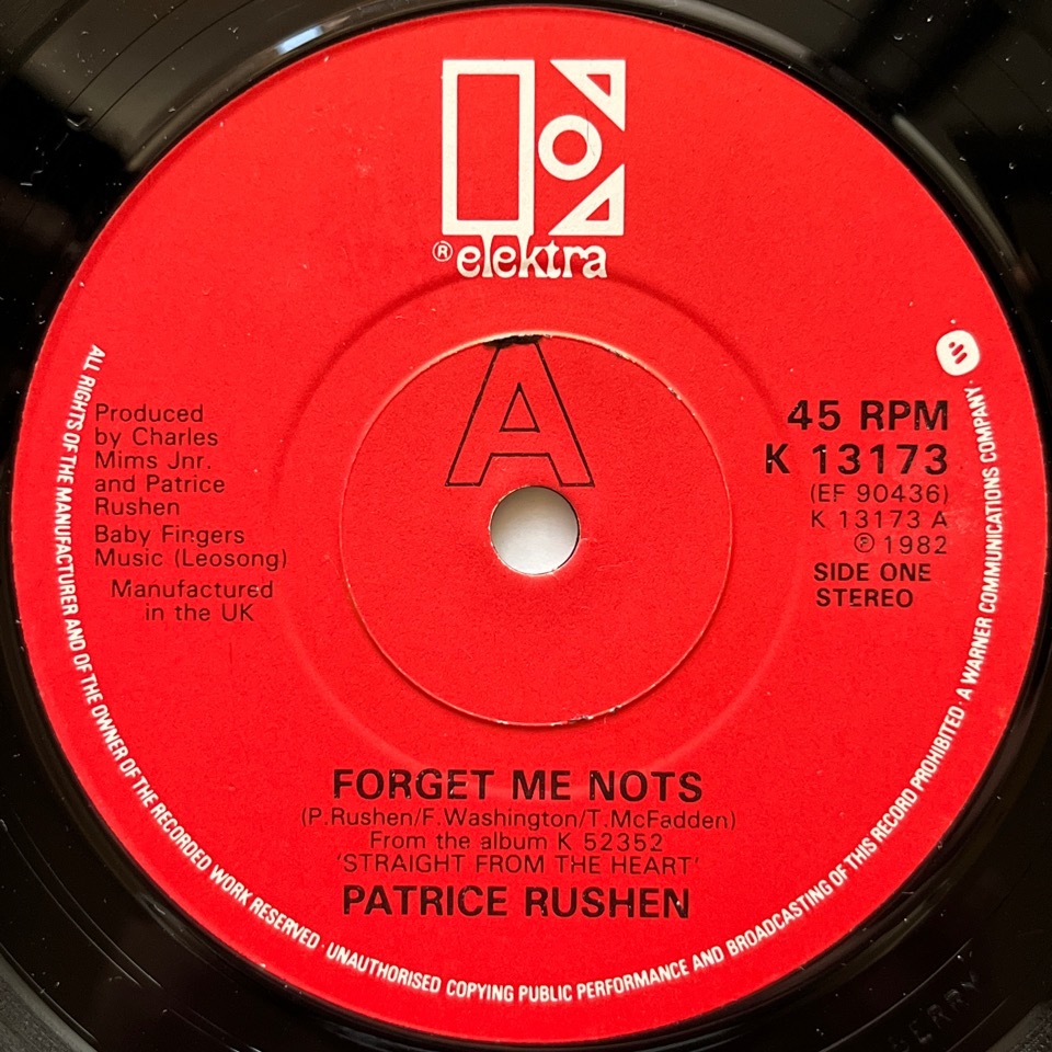 【試聴 7inch】Patrice Rushen / Forget Me Nots, Haven't You Heard 7インチ 45 muro koco フリーソウル Will Smith George Michael_画像3