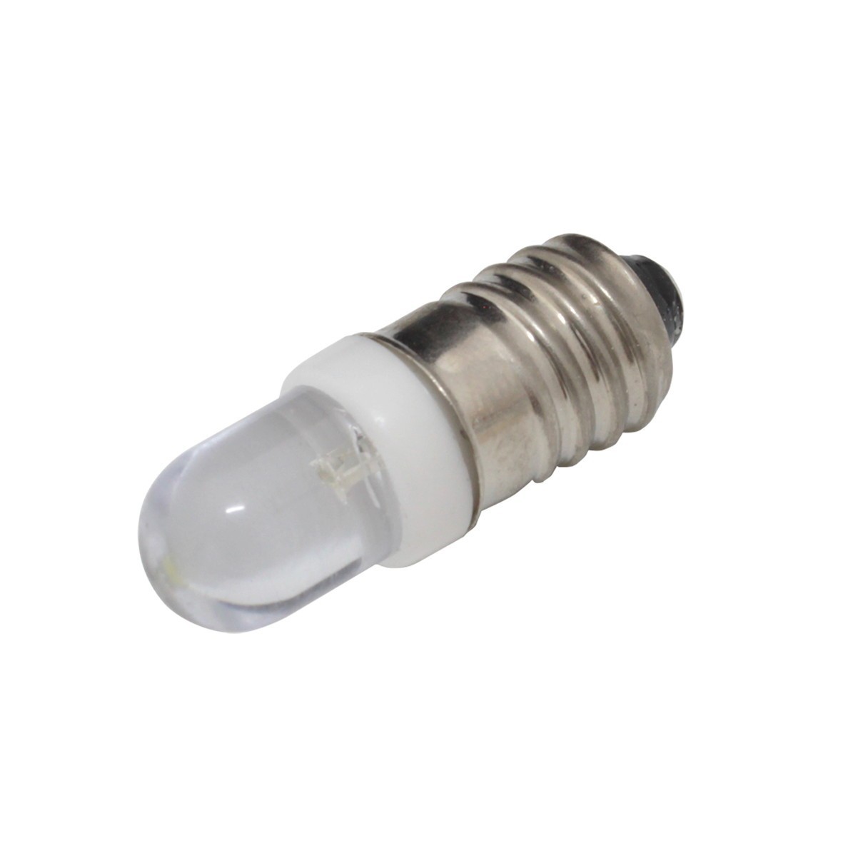 E10 豆電球 LED 3V CoolWhite OPDY-W54K8B31F OptoSupply 3.2v 20mA 8500-18000K 25000-30000mcd 1個_画像1