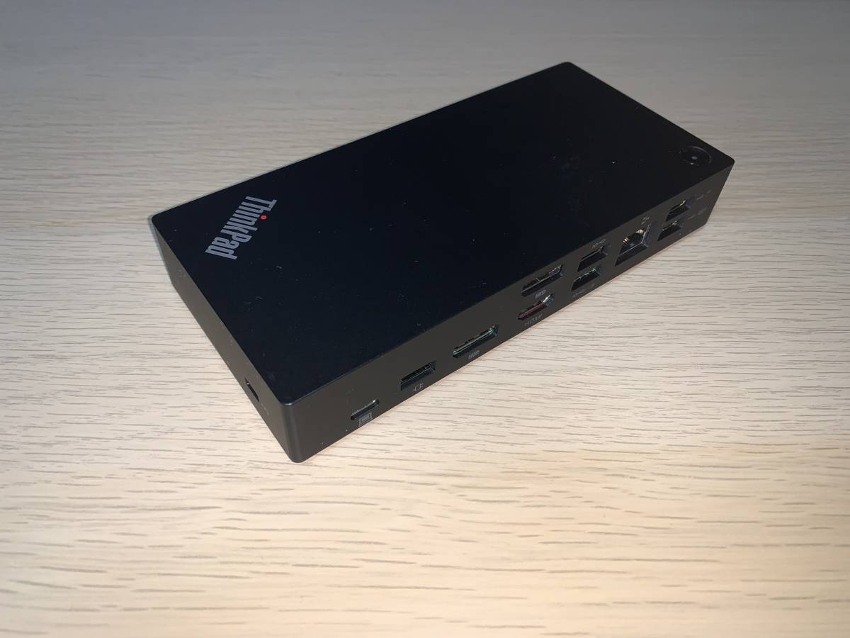 【送料無料】Lenovo レノボ ThinkPad USB-C Dock Gen2(40AS0090JP) (本体・接続ケーブル・90Wアダプター)【即決】_画像3