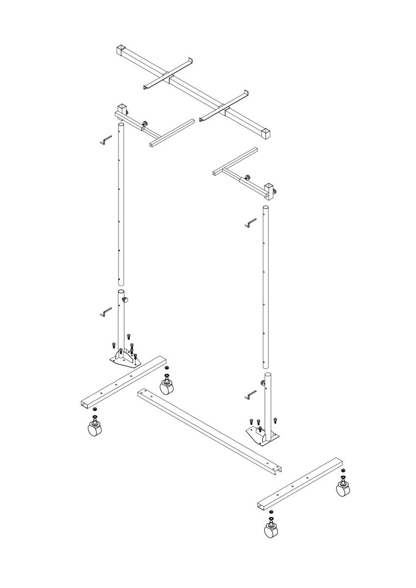 3/13■A04098 新品。未使用品。 パーツスプレースタンド(大) 組立式 PSS218 移動式、小物パーツ～バンパーまで、固定できる塗装用スタンド_画像7