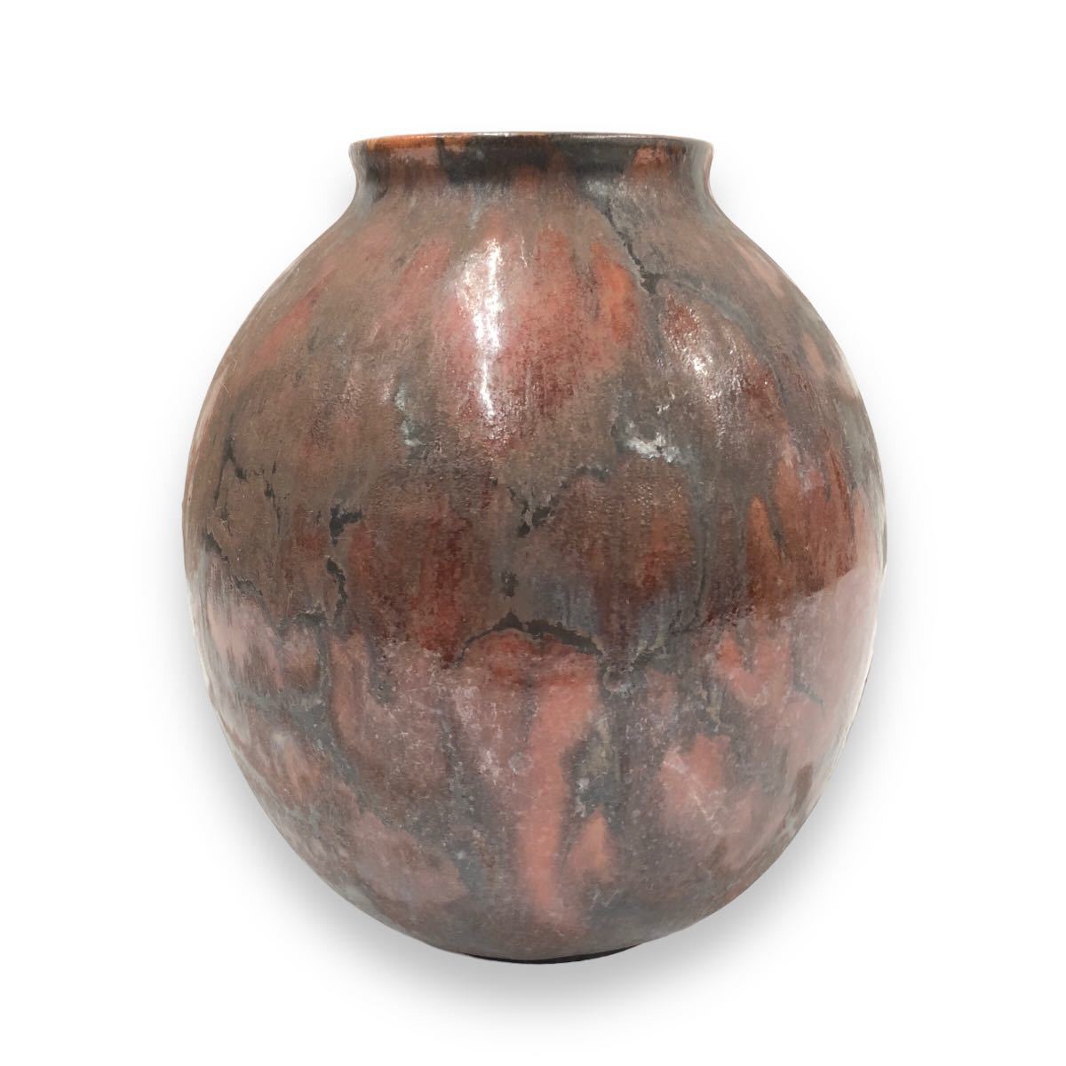 керамика . ваза цветок основа запад Германия las коричневый - фирма интерьер античный retro 
