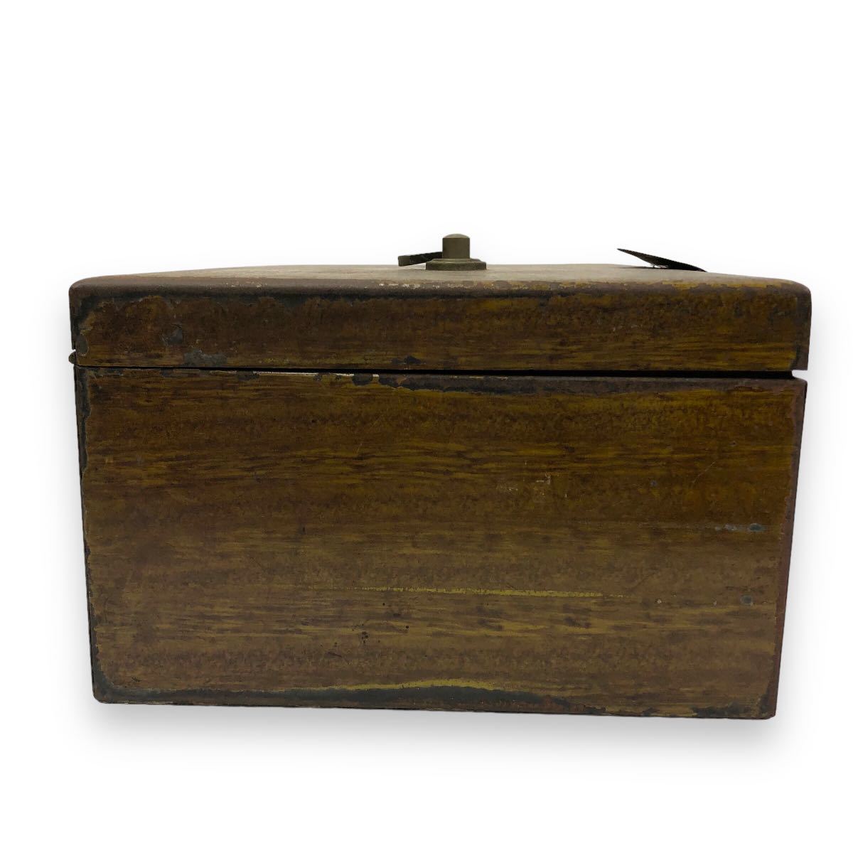 misono made (MISONO HAND SAFE) dial type iron made handbag safe sen box antique Showa Retro 