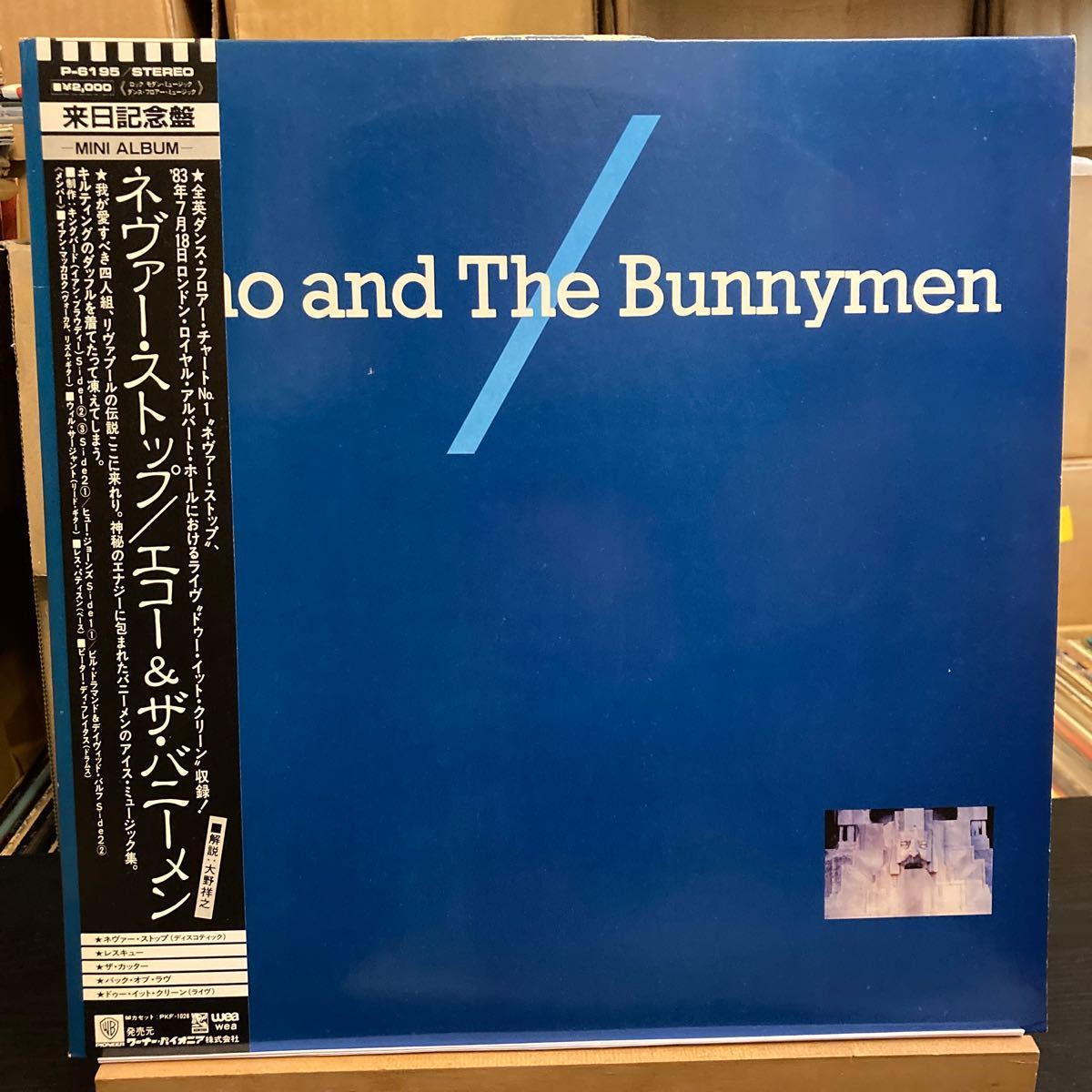 Echo And The Bunnymen【Echo And The Bunnymen】P-6195 1983 Rock New Wave LP 帯付_画像1