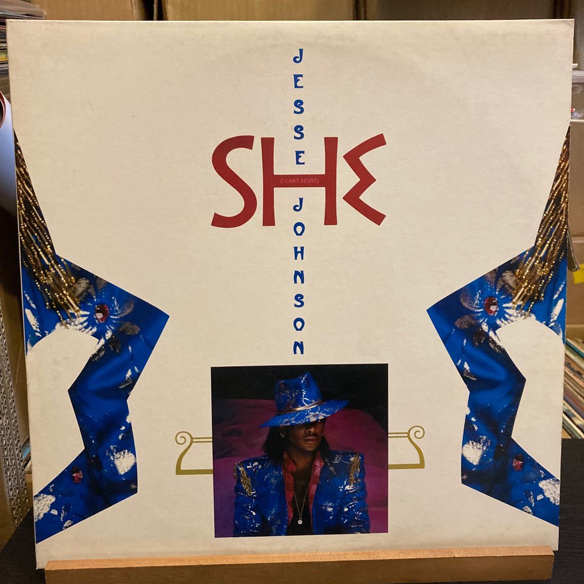 見本盤 Jesse Johnson 【She (I Can't Resist)】C12Y3156 レコード 1986 Electronic Funk_画像1