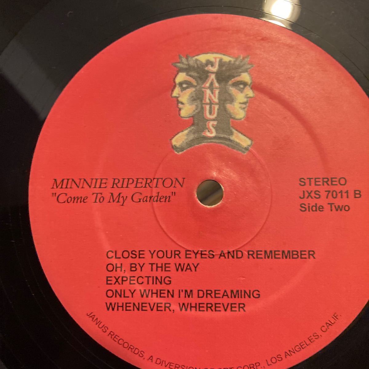 Minnie Riperton 【Come To My Garden】Janus JXS-7011 US Funk Soulの画像6