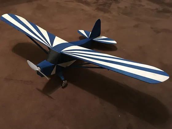 daisukeaircraft チョイ飛ばしカブ　翼幅570mm オールバルサ組み立てキット　100g未満_画像1