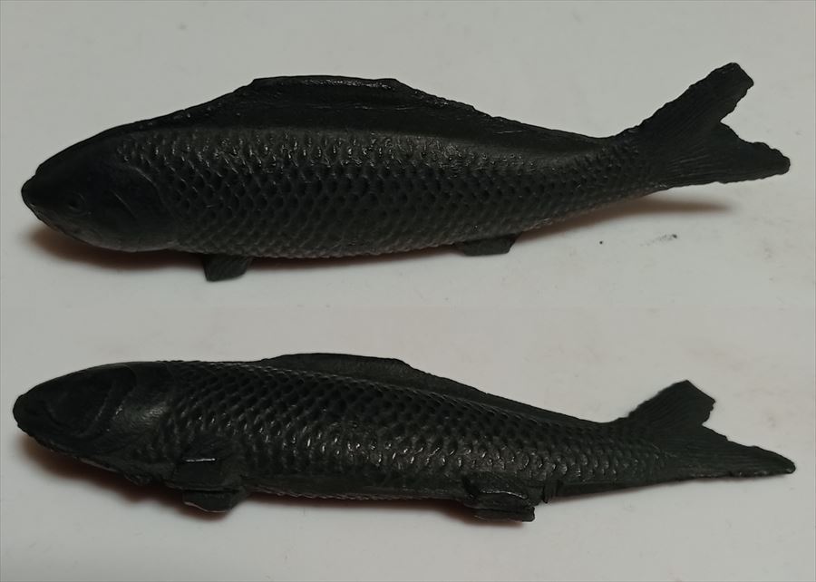 中国 墨 魚形 重さ8g 東洋彫刻 中国 墨 魚形 重さ8g 東洋彫刻