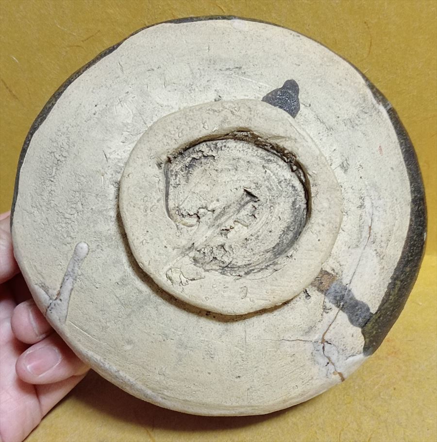 桃山 黒 織部 沓茶碗 箱 茶道具 桃山 黒 織部 沓茶碗 箱 茶道具