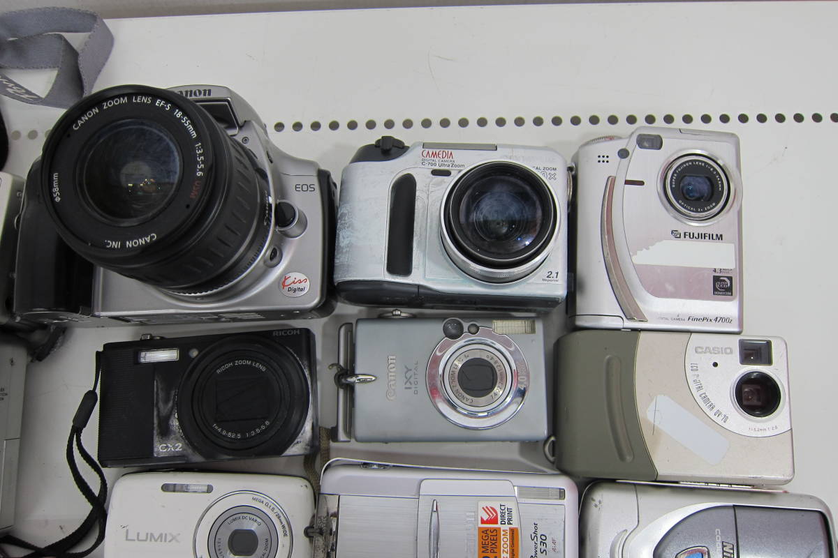 ジャンク品 デジタルカメラ 25台 まとめ Canon OLYMPUS FUJIFILM ジャンク品 デジタルカメラ 25台 まとめ Canon OLYMPUS FUJIFILM