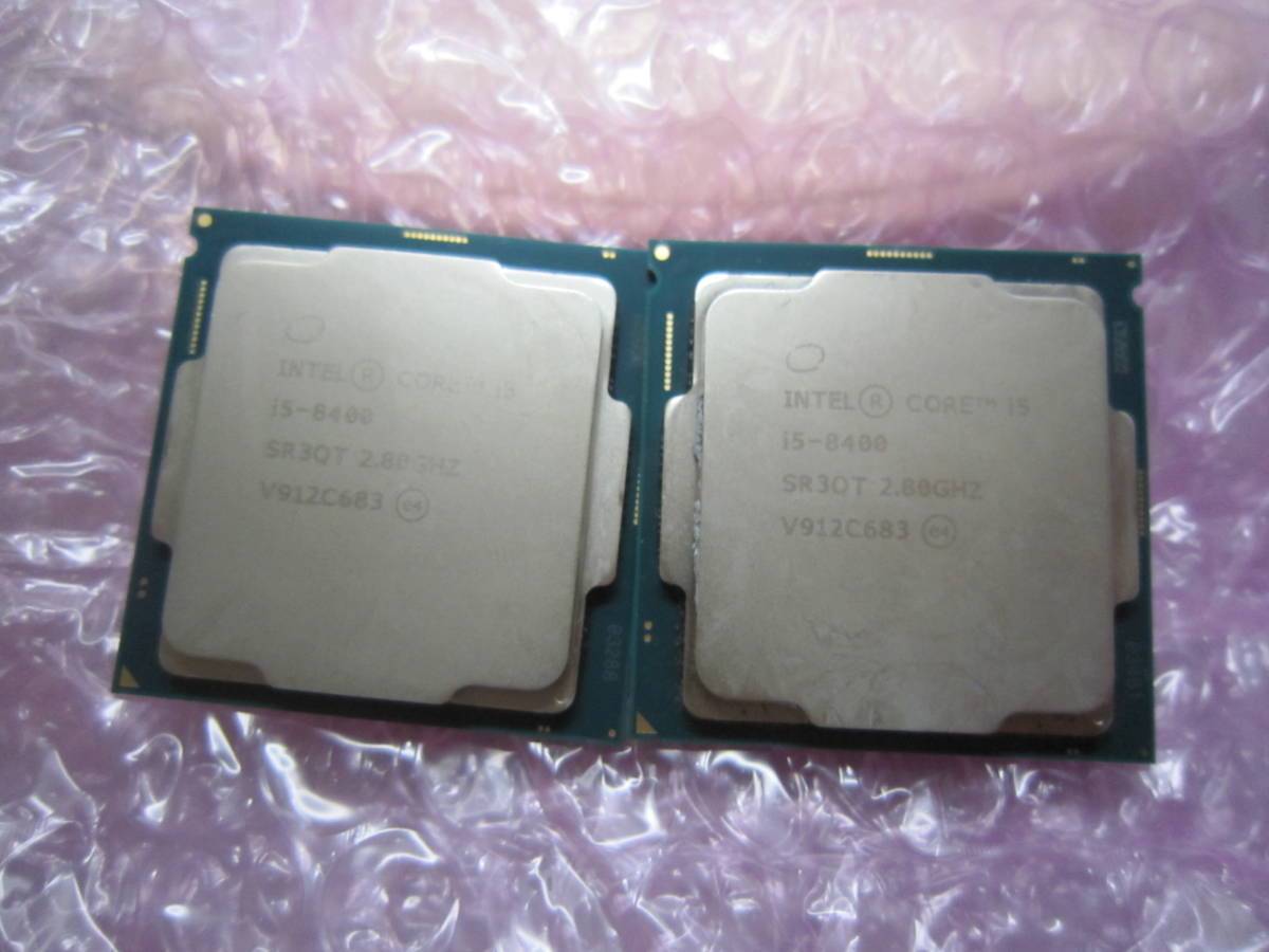 7851★CPU Intel Core i5 8400 2.80GHZ SR3QT 2個　動作品