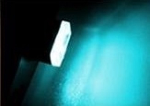 【送料コミコミ】LED イルミライト アイスブルー 車用 USBイルミカバー 車内照明 室内夜間ライト 防塵 コンソール ボックス_画像2