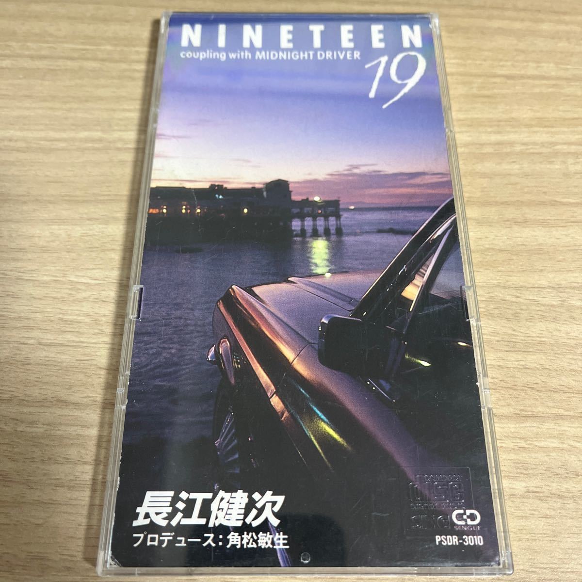 角松敏生プロデュース 長江健次 / NINETEEN 19 c/w MIDNIGHT DRIVER Polystar / PSDR3010 見本盤_画像1