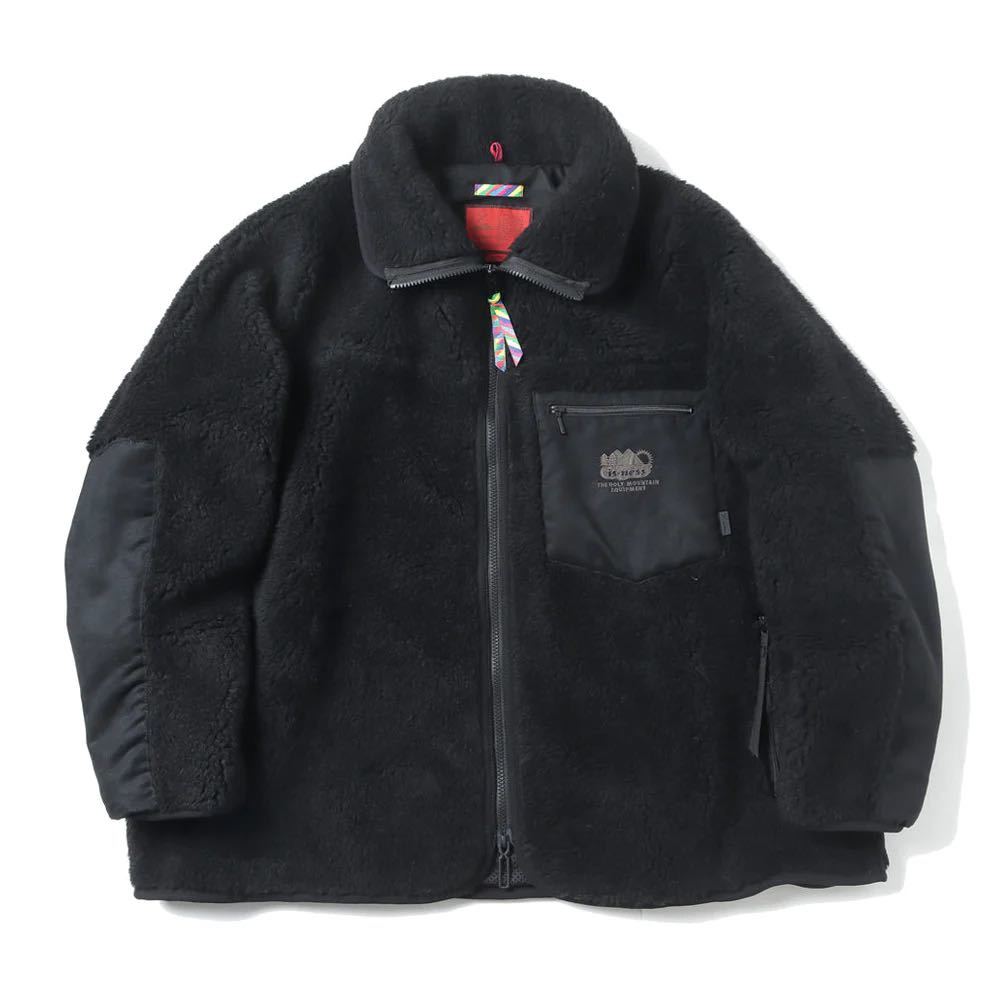 iTHM FLEECE JACKET is- ness×Y(dot)BY NORDISK BLACK SIZE M 新品タグ付き　comoli auralee a.presse HERILL コモリ　オーラリー_画像1