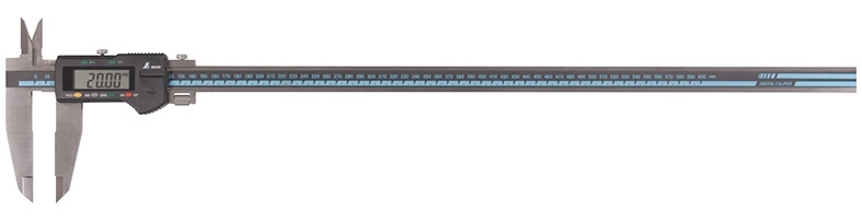 シンワ デジタルノギス 大文字 600mm ホールド機能付 19987 収納ケース付 測定範囲0.01～600mm 。