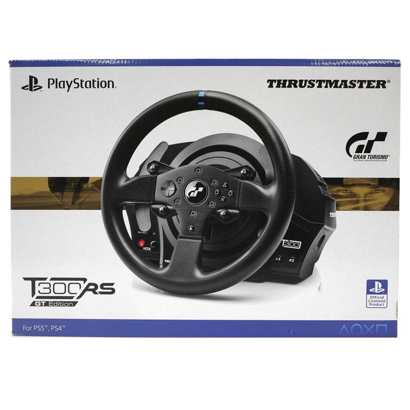 【良品】Thrustmaster/スラストマスター T300RS GT Edition PS5/PS4対応 4160687 ステアリングコントローラー ハンコン ゲーム機【69】_画像1