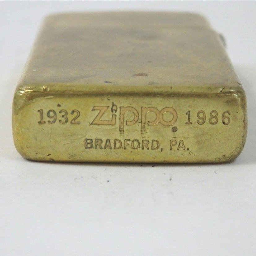 1円【ジャンク】zippo ジッポー/ZIPPO 1932/1986 BRADFORD KINGDOM OF HAWAII/84_画像3