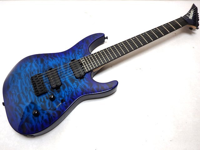 美品 Jackson Pro Series Dinky DK7Q HT Chlorine Burst ジャクソン 7弦ギター_画像1