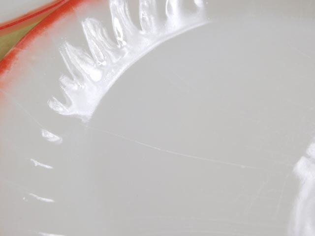 ビンテージ【ファイヤーキング プレート 5客 セット】ミルクガラス 皿_画像6
