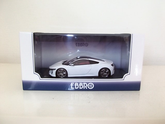EBBRO Honda NSX Concept 2013 White 1/43 ホンダ NSX コンセプト 白 ミニカー エブロ_画像1