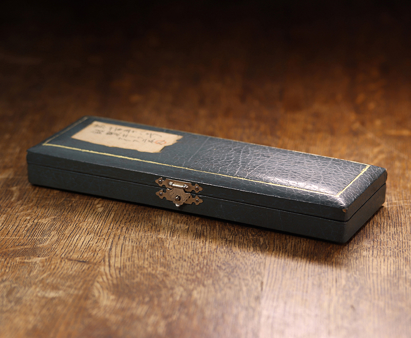 【開】大正から昭和初期頃 『松坂屋百貨店』製 SILVER刻印銀製ケーキフォーク・ナイフセット 元箱付 AC5の画像7