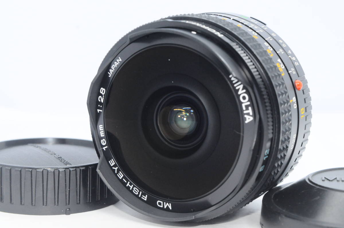 53★新品同様★完動品★ミノルタ MINOLTA MD FISH-EYE 16mm F2.8#220265