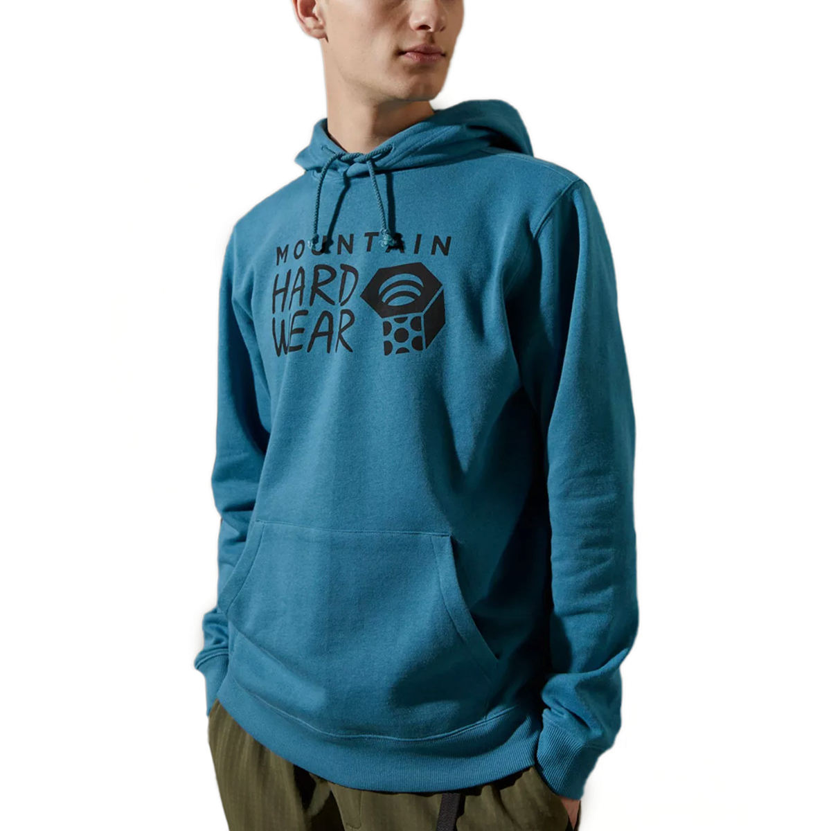 【新品本物 USA購入】Mountain Hardwear マウンテンハードウェア■ LOGO HOODIE ■ ターコイズ / XL ■ロゴ プルオーバー パーカー_画像1