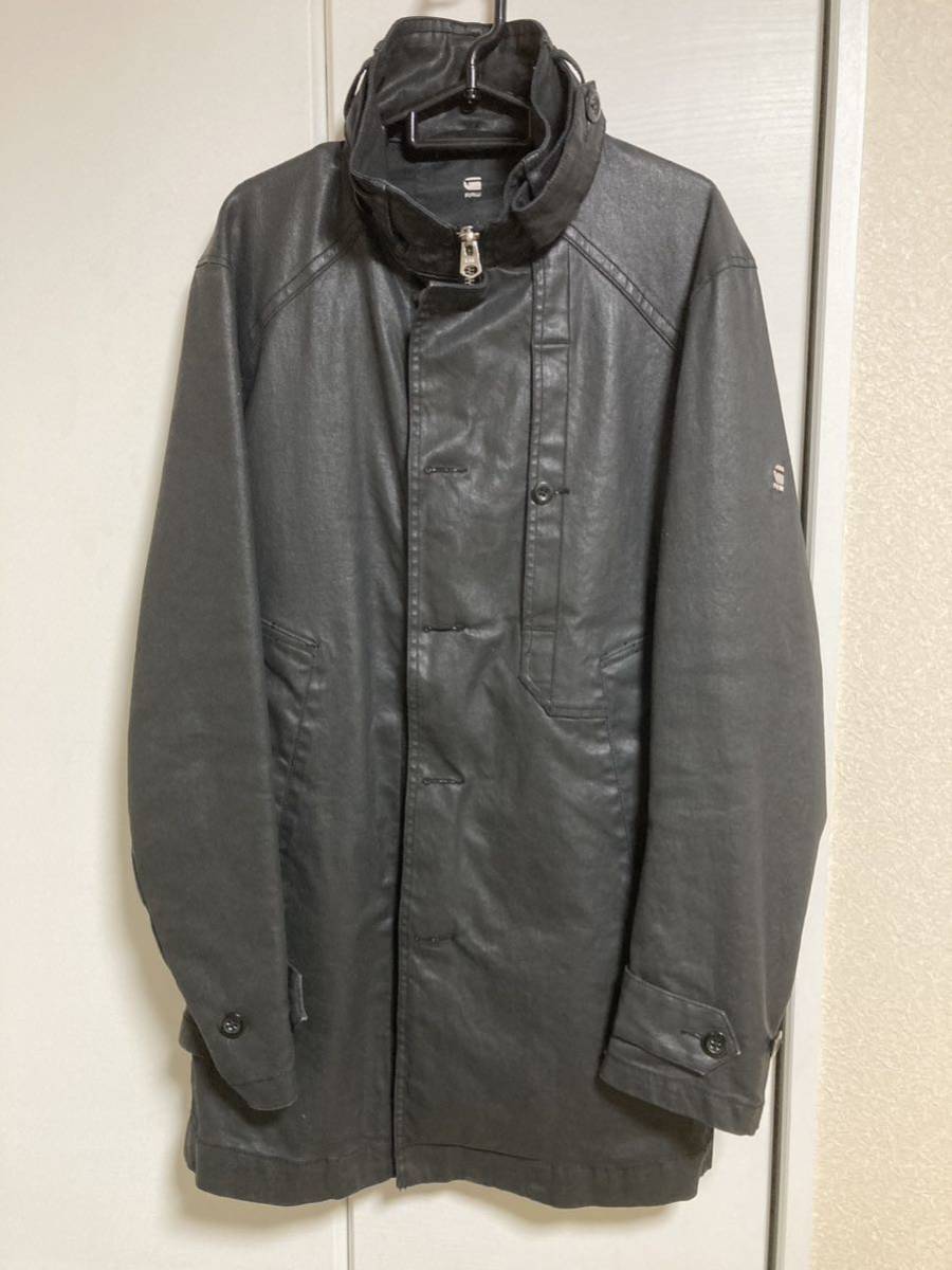 g star raw ジースターロウ　GARBER DENIM TRENCH ガーバーデニムトレンチ　サイズM ビジネスコート　通勤コート_画像3