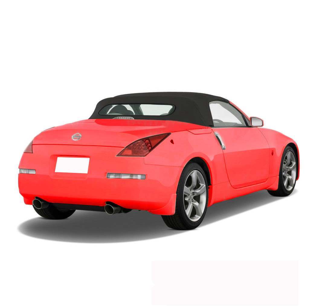 即納!即決!日産 フェアレディZ Z33 ロードスター 黒 ソフトトップ 幌 03-09年 取付マニアル付 熱線ガラス コンバーチブルトップ