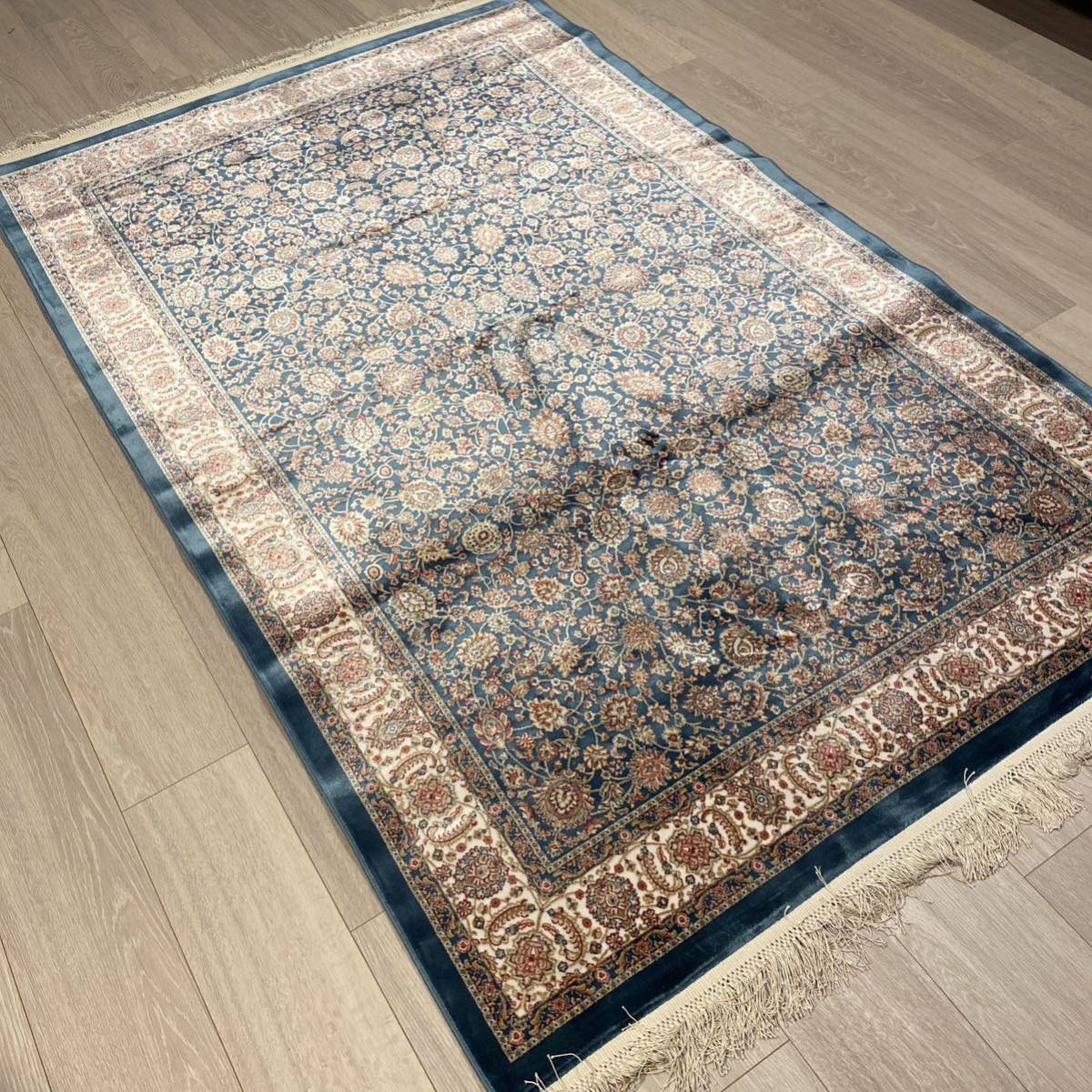 トルコのシルクカーペット turquoise blue 120x180cm ラグ トルコのシルクカーペット turquoise blue 120x180cm ラグ
