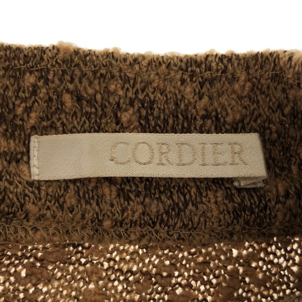 CORDIER コルディア ニット セーター ハイネック 長袖 レディース ブラウン 40 日本製 901-225 送料無料_画像5