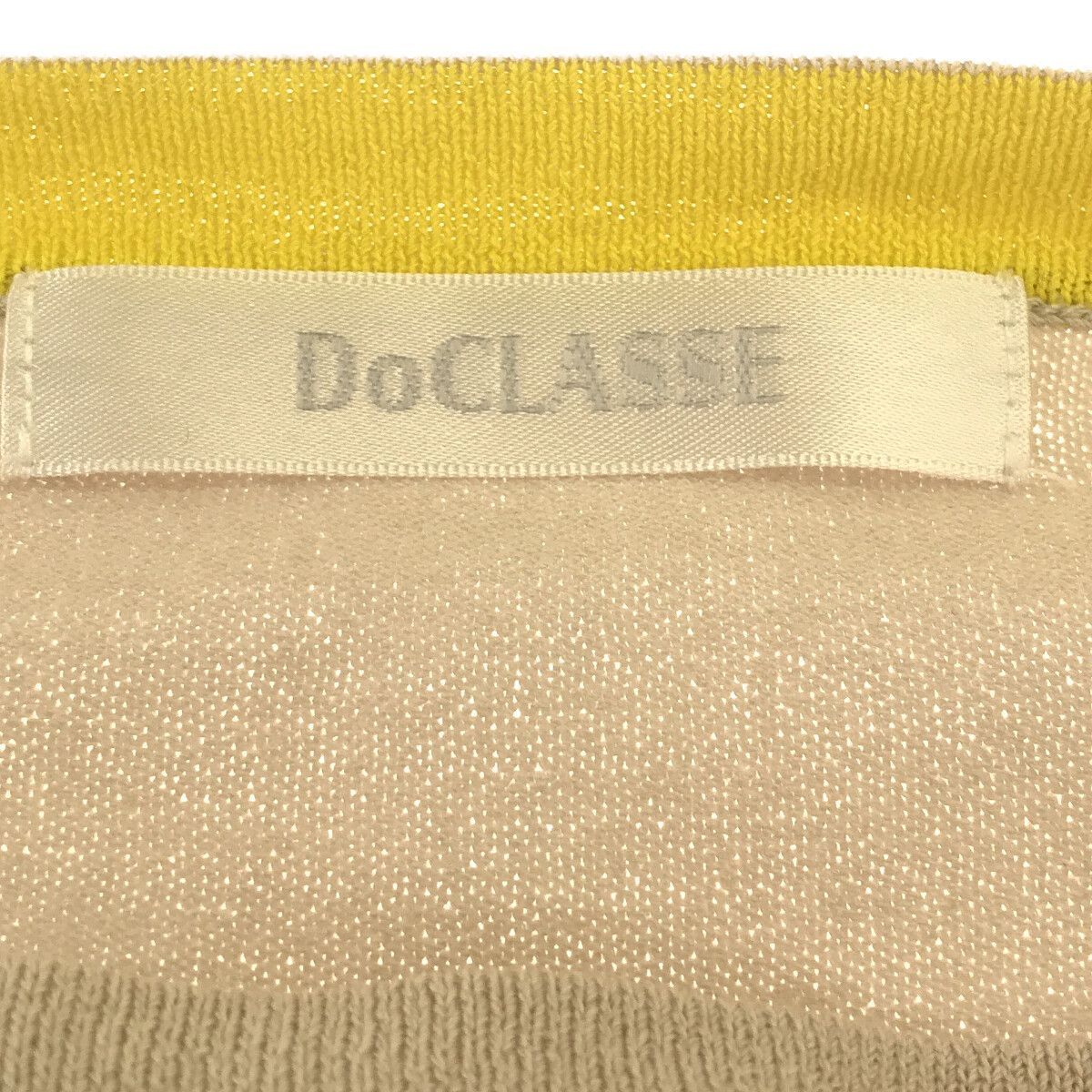 DoCLASSE ドゥクラッセ カットソー 7分袖 Tシャツ トップス レディース ベージュ XXL 901-995 送料無料_画像4