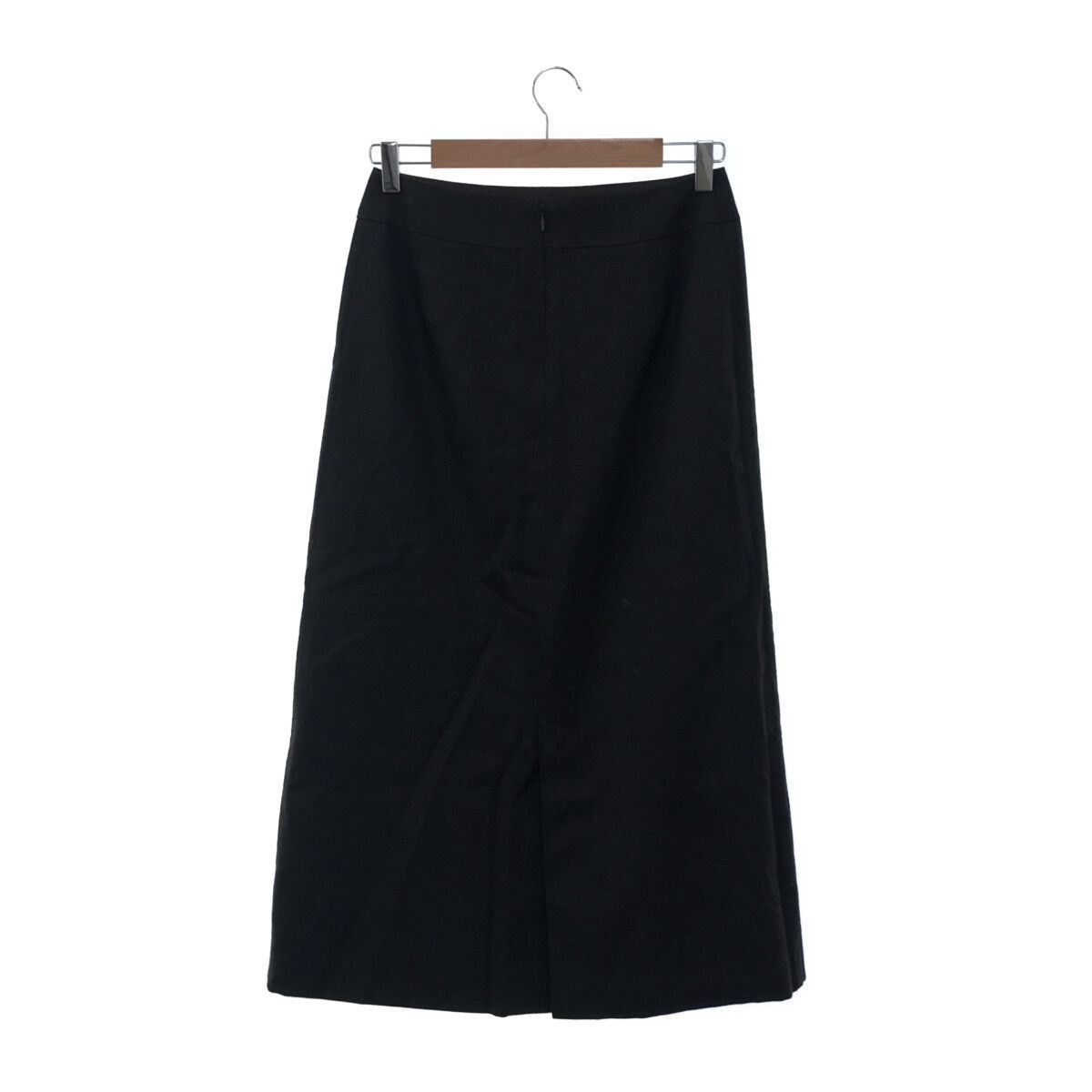 * beautiful goods * HIROKO KOSHINO Hiroko Koshino skirt long height lady's black cupra 901-546 free shipping 