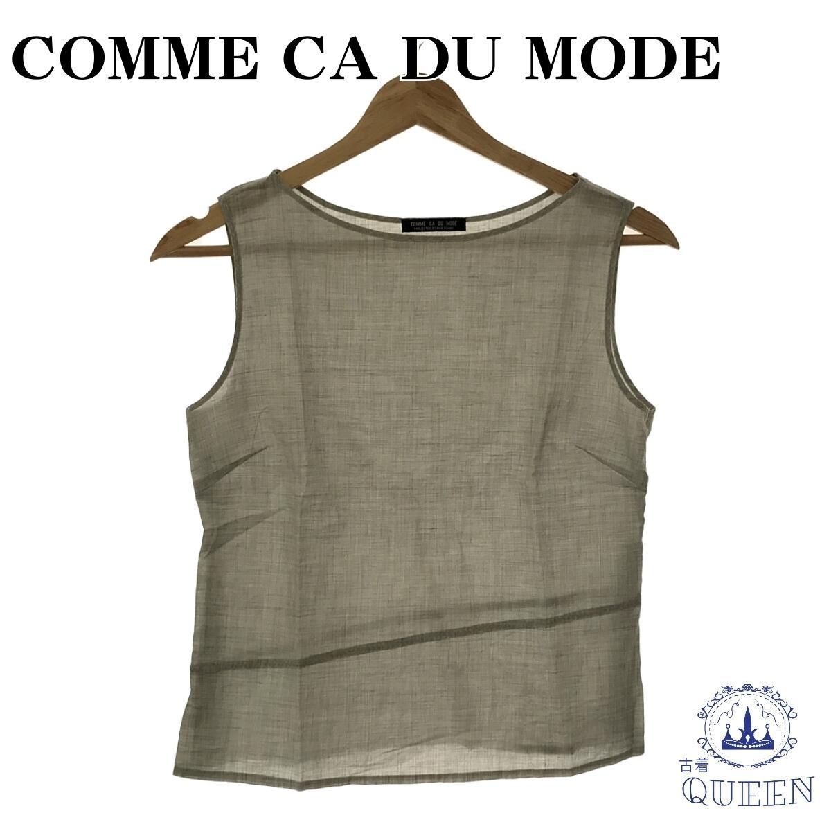 * beautiful goods * COMME CA DU MODE Comme Ca Du Mode tops shirt blouse no sleeve sleeveless stylish lady's gray 901-1894 free shipping 
