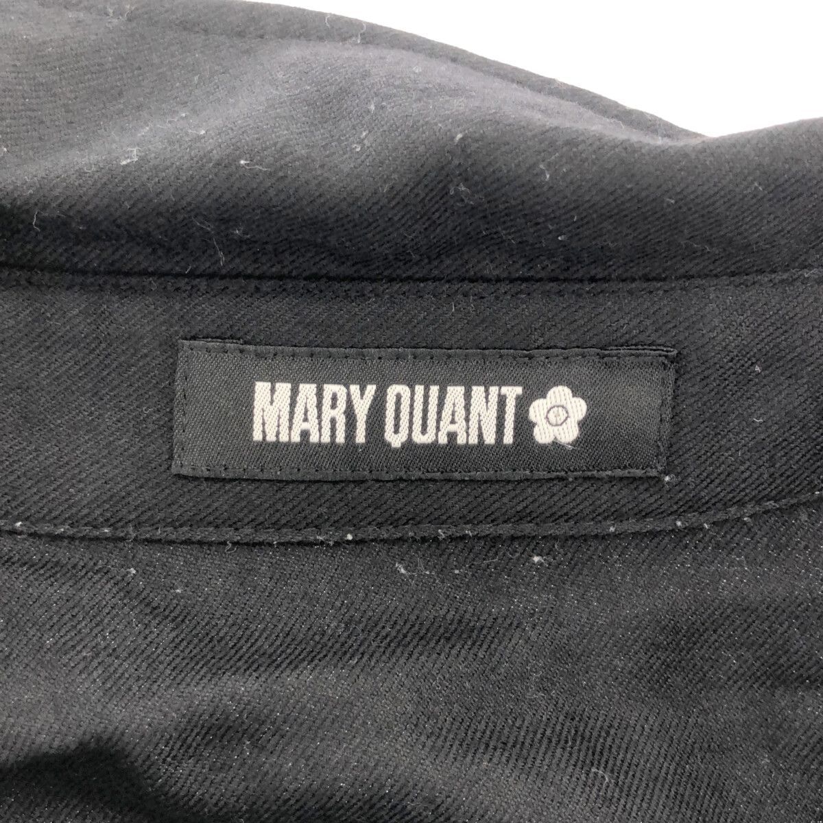 * прекрасный товар * mary quant Mary Quant One-piece колени длина переключатель модный casual длинный рукав женский в клетку M 901-5845 бесплатная доставка б/у одежда 