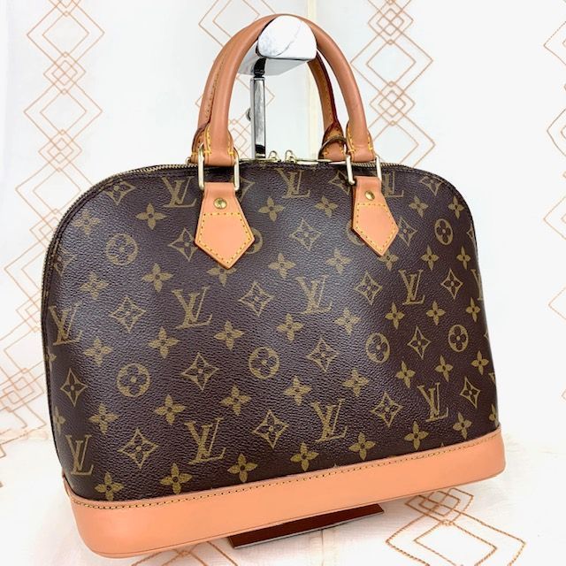 ☆美品☆ LOUIS VUITTON ルイヴィトン モノグラム アルマPM M53151 ハンドバッグ レザー PVC レディース バッグ カジュアル B-125_画像1