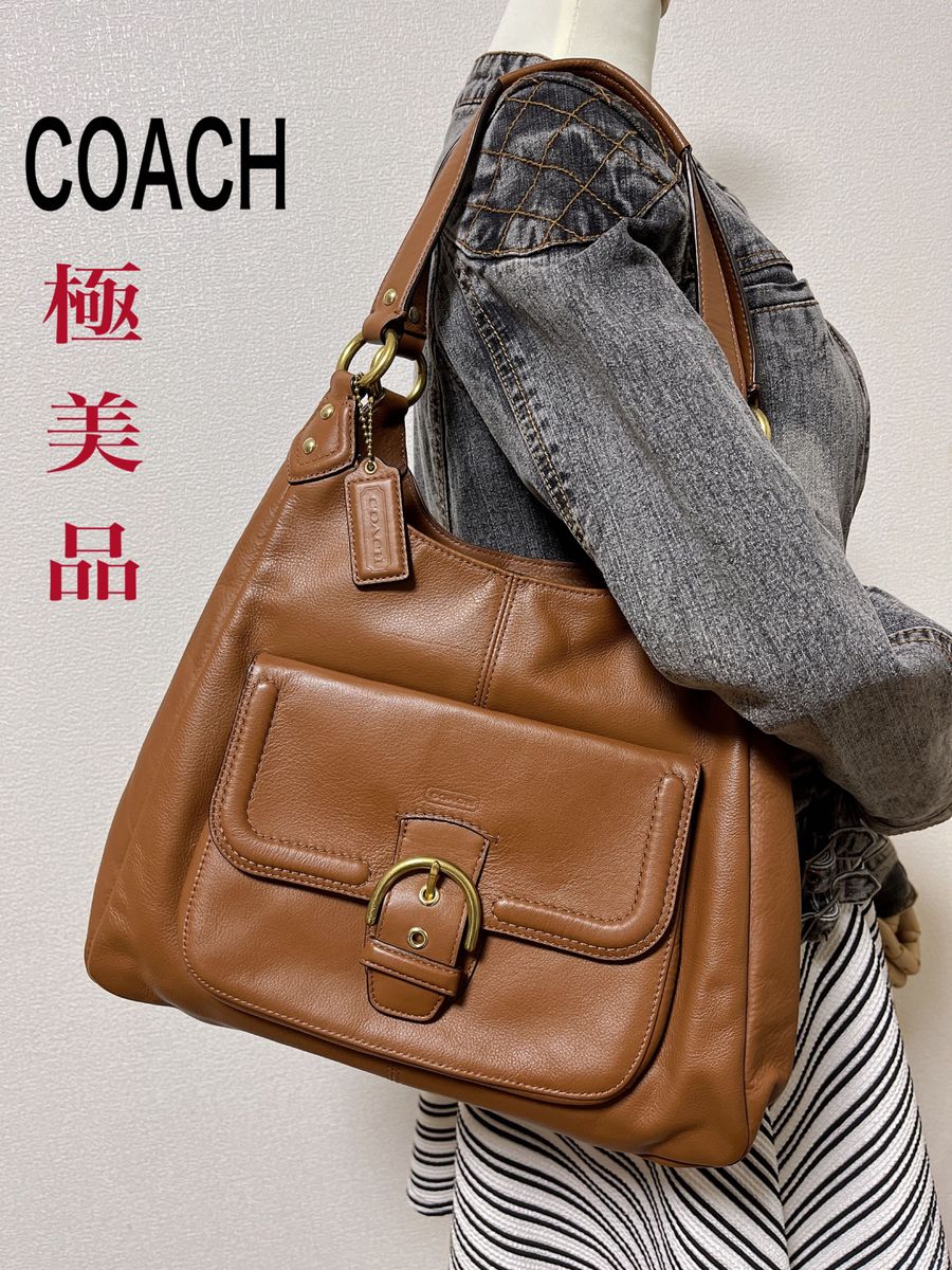 極美品】COACH コーチ ショルダーバッグ F24686 肩掛け ブラウン系