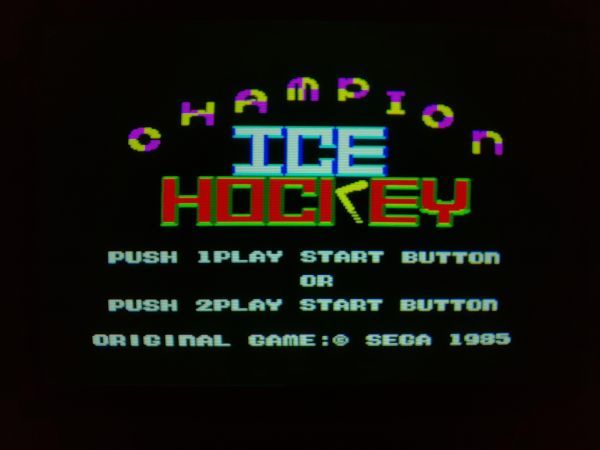 【動作品・MY CARD】CHAMPION ICE HOCKEY チャンピオンアイスホッケー SEGA SC-3000のゲームソフト　セガ SG-1000_画像4